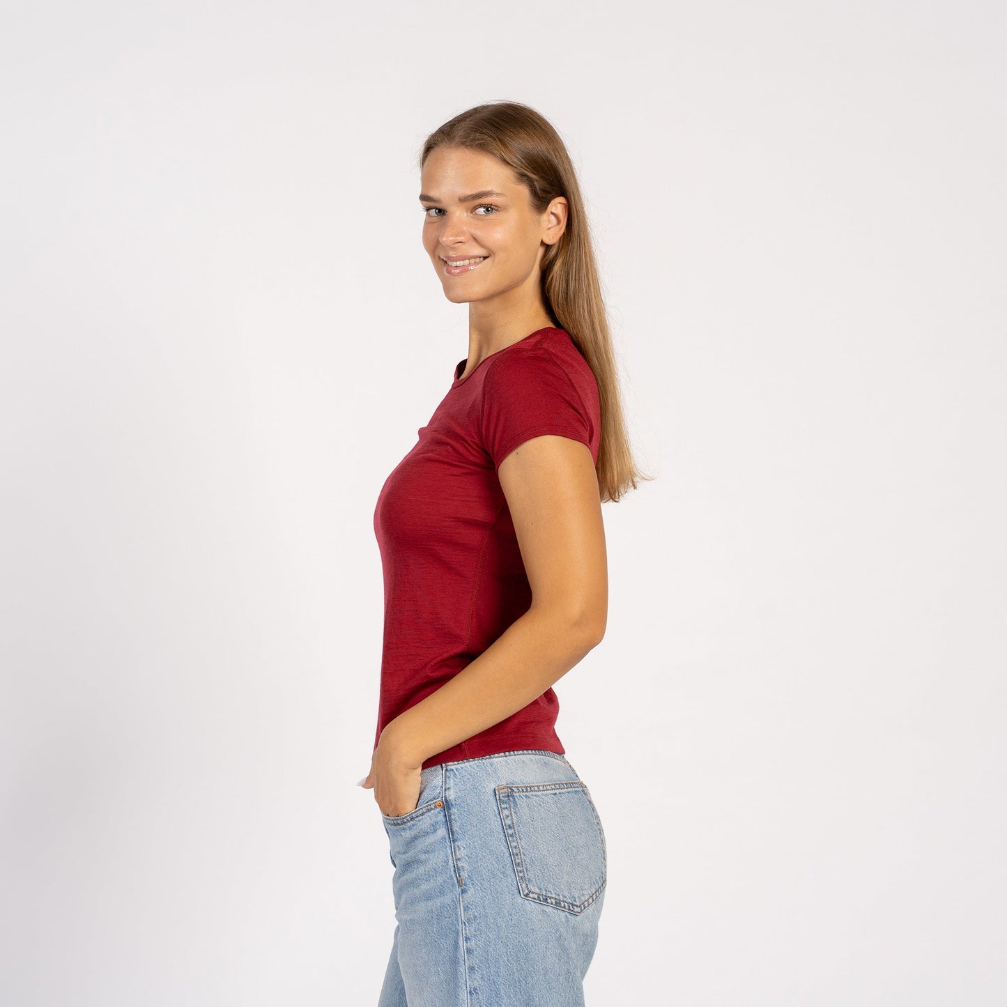 Women's 160 Merino T-Shirt Royal Cherry
