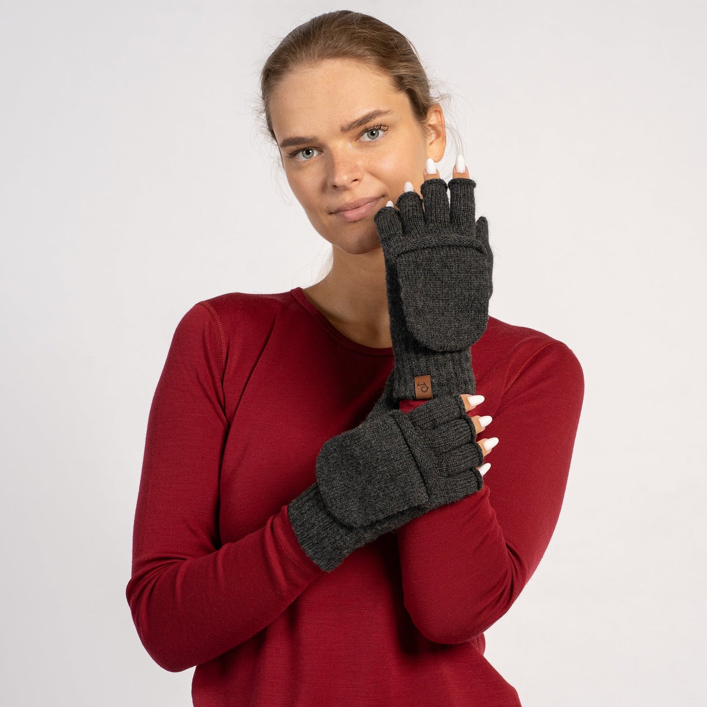 Women's Knit Merino Convertible Mittens