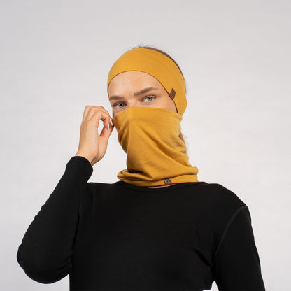 Women's Headband & Gaiter 2-Piece Yellow