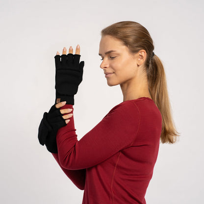 Extra Fine Merino Convertible Gloves