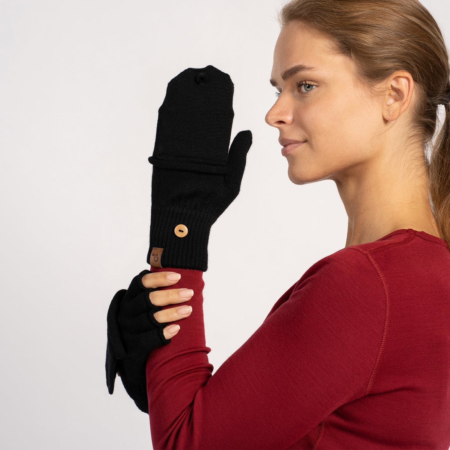 Extra Fine Merino Convertible Gloves