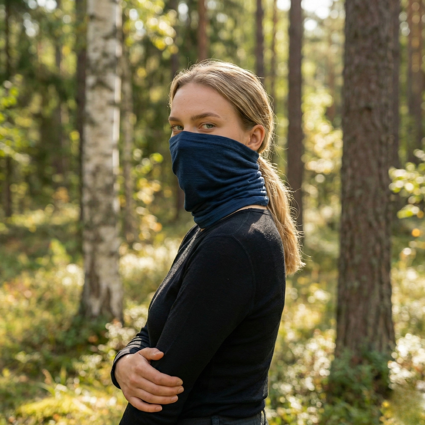 Women's Merino Wool Long Neck Gaiter