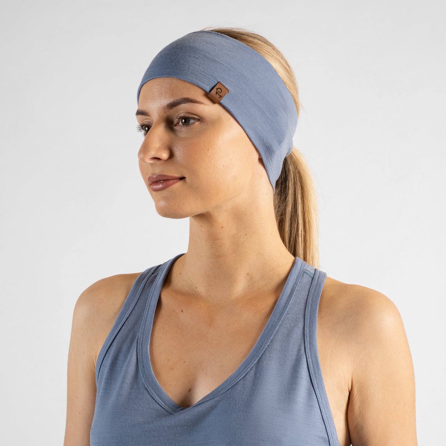 Women's Lightweight Merino Headband Dusty Blue