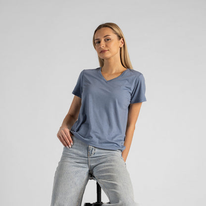 Women's Merino Regular Fit V-Neck Tee