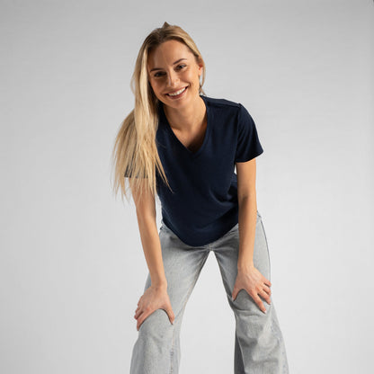 Women's Merino Regular Fit V-Neck Tee