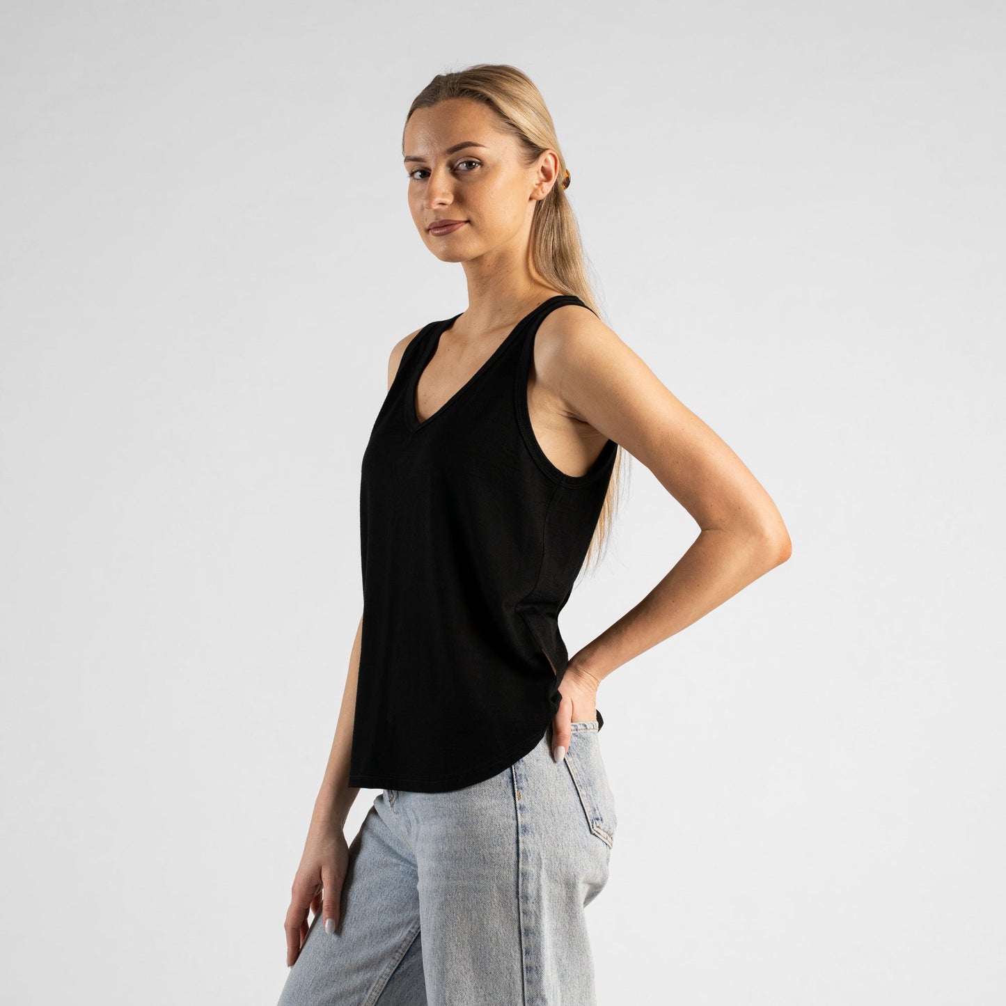 Women's Regular Fit V-Neck Summer Top