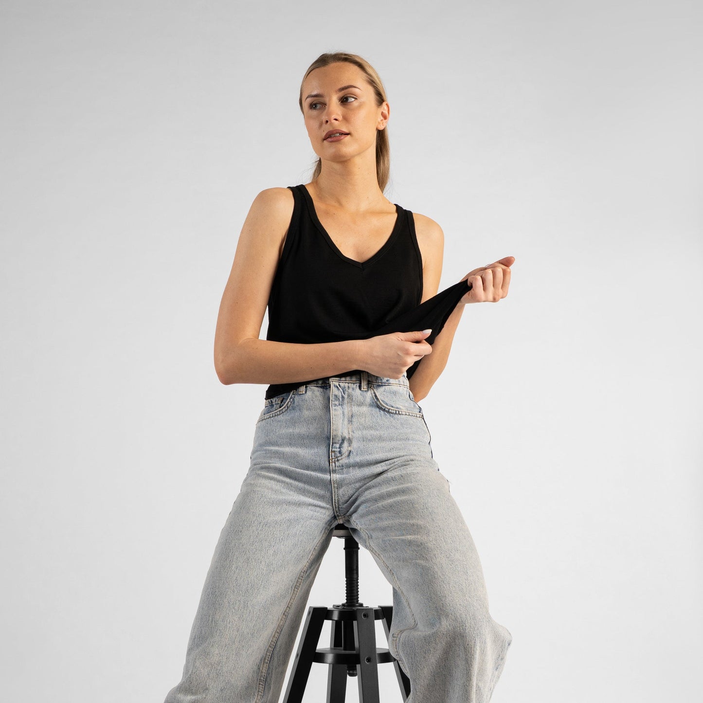 Women's Regular Fit V-Neck Summer Top