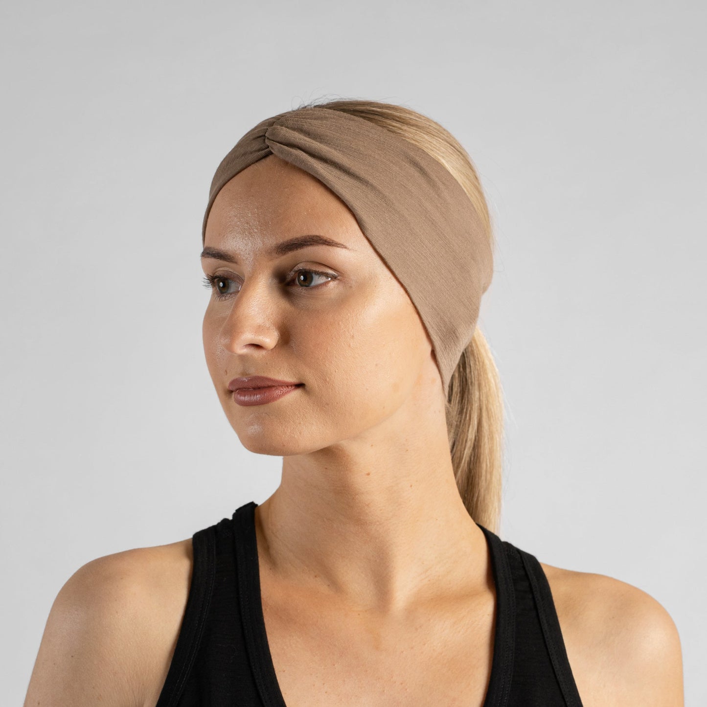 Women's 100% Merino Ruched Headband