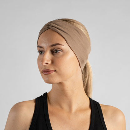 Women's 100% Merino Ruched Headband