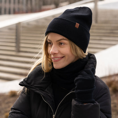 Women's Knit Beanie Hat Merino Wool