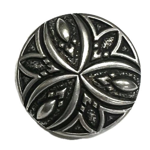 Antique Silver Carved-23mm