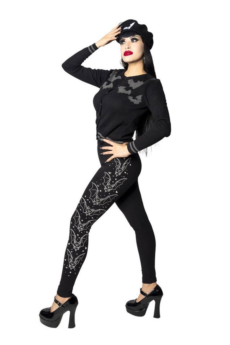 Bat Outline Glow Leggings