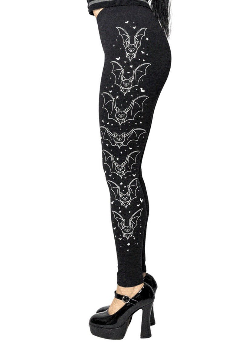 Bat Outline Glow Leggings