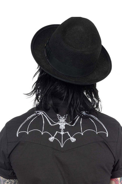 Bat Bone White Western Shirt