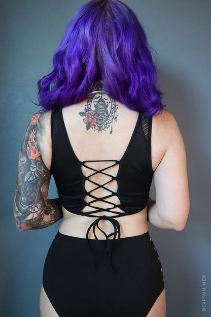 Black Widow Bikini Top