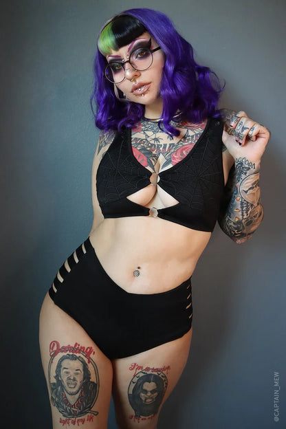 Black Widow Bikini Top