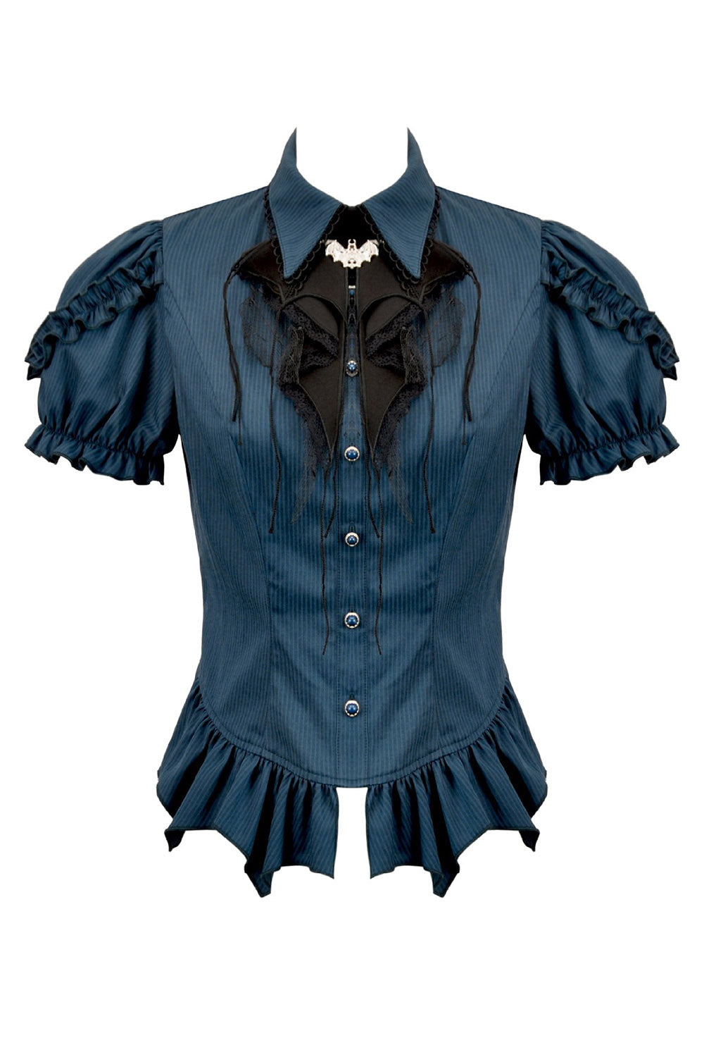 Blue Twilight Puff Sleeve Top