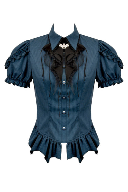 Blue Twilight Puff Sleeve Top