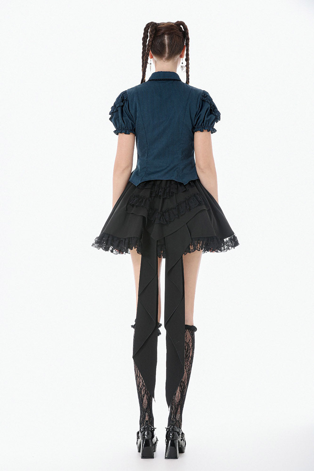 Blue Twilight Puff Sleeve Top