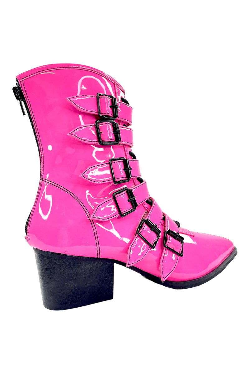 Coven Boots [HOT PINK PATENT]