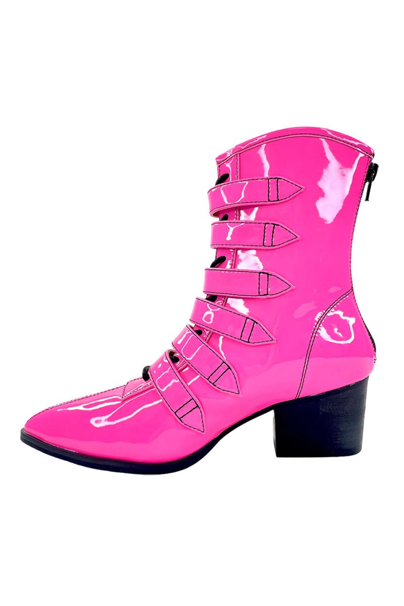 Coven Boots [HOT PINK PATENT]