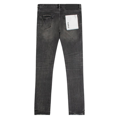 Crackle Coated Denim | Black
