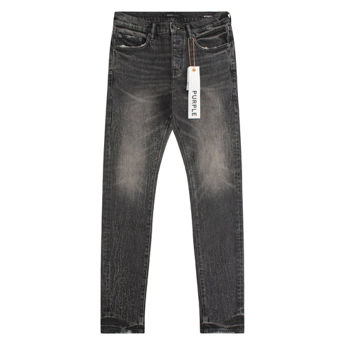 Crackle Coated Denim | Black