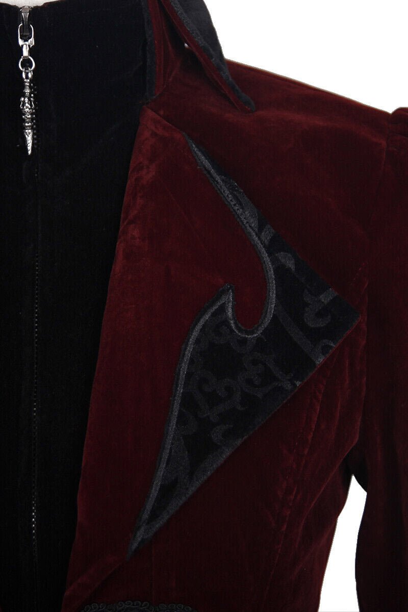 Crimson Blood Victorian Goth Coat