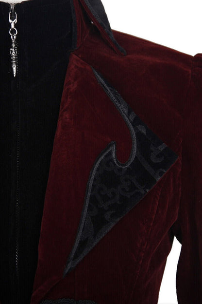 Crimson Blood Victorian Goth Coat