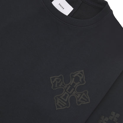 Cross L/S Tee | Black/Black