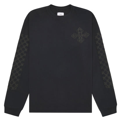 Cross L/S Tee | Black/Black