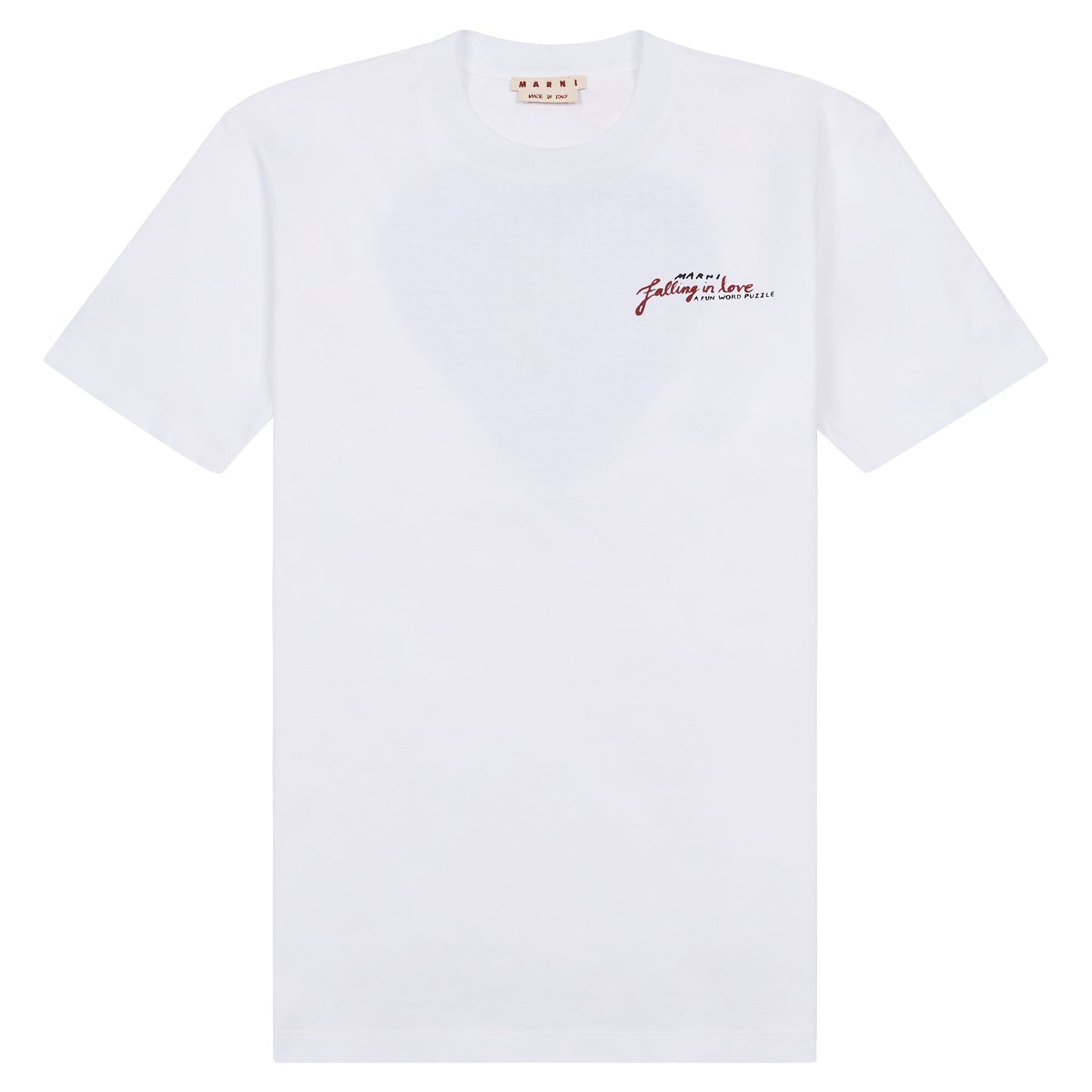 Crossword Heart Tee | Lily White