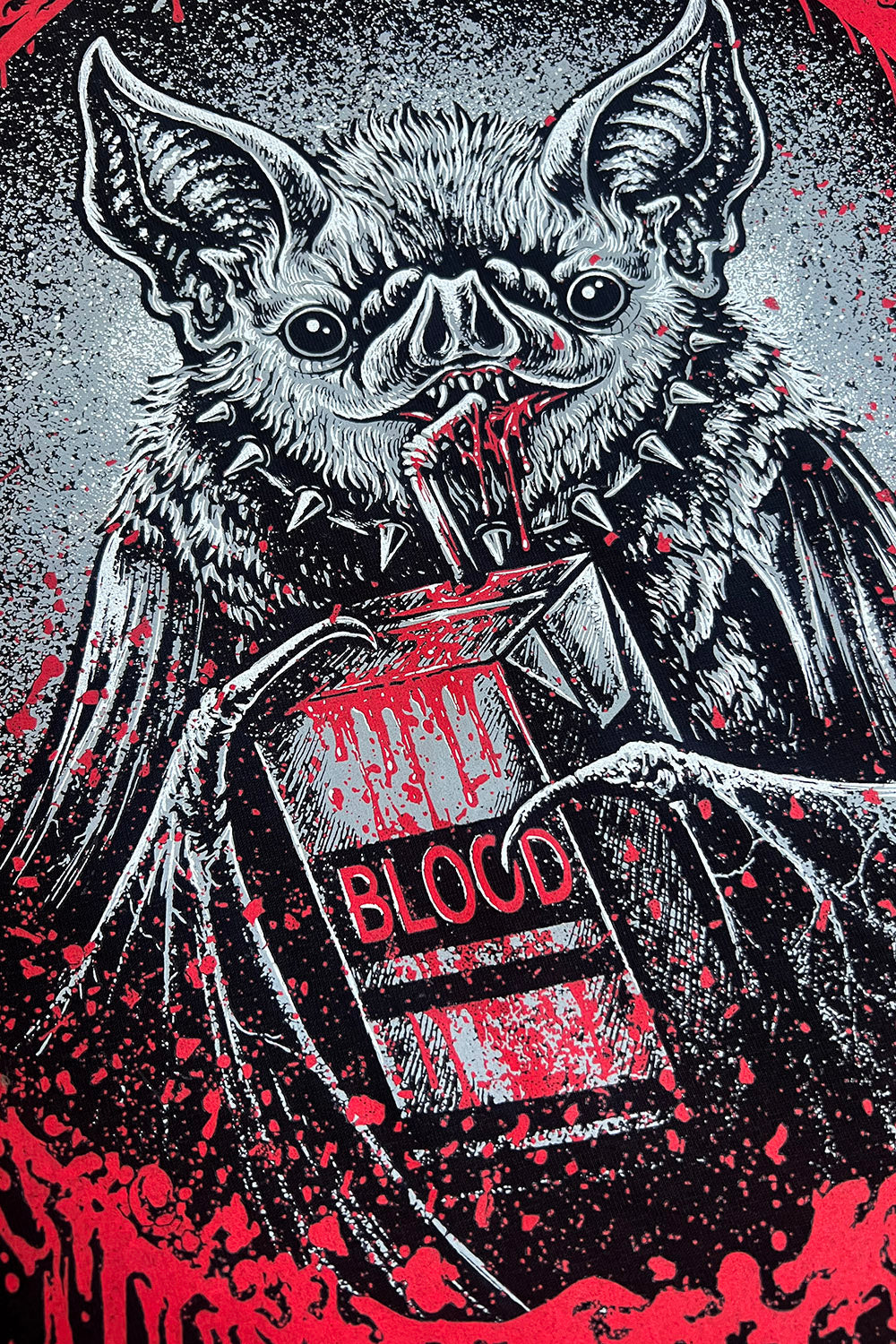 Bat Blood Snack Time Sweatshirt