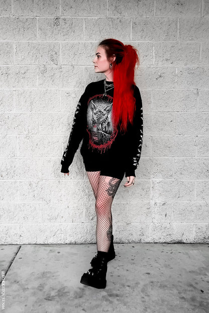 Bat Blood Snack Time Sweatshirt