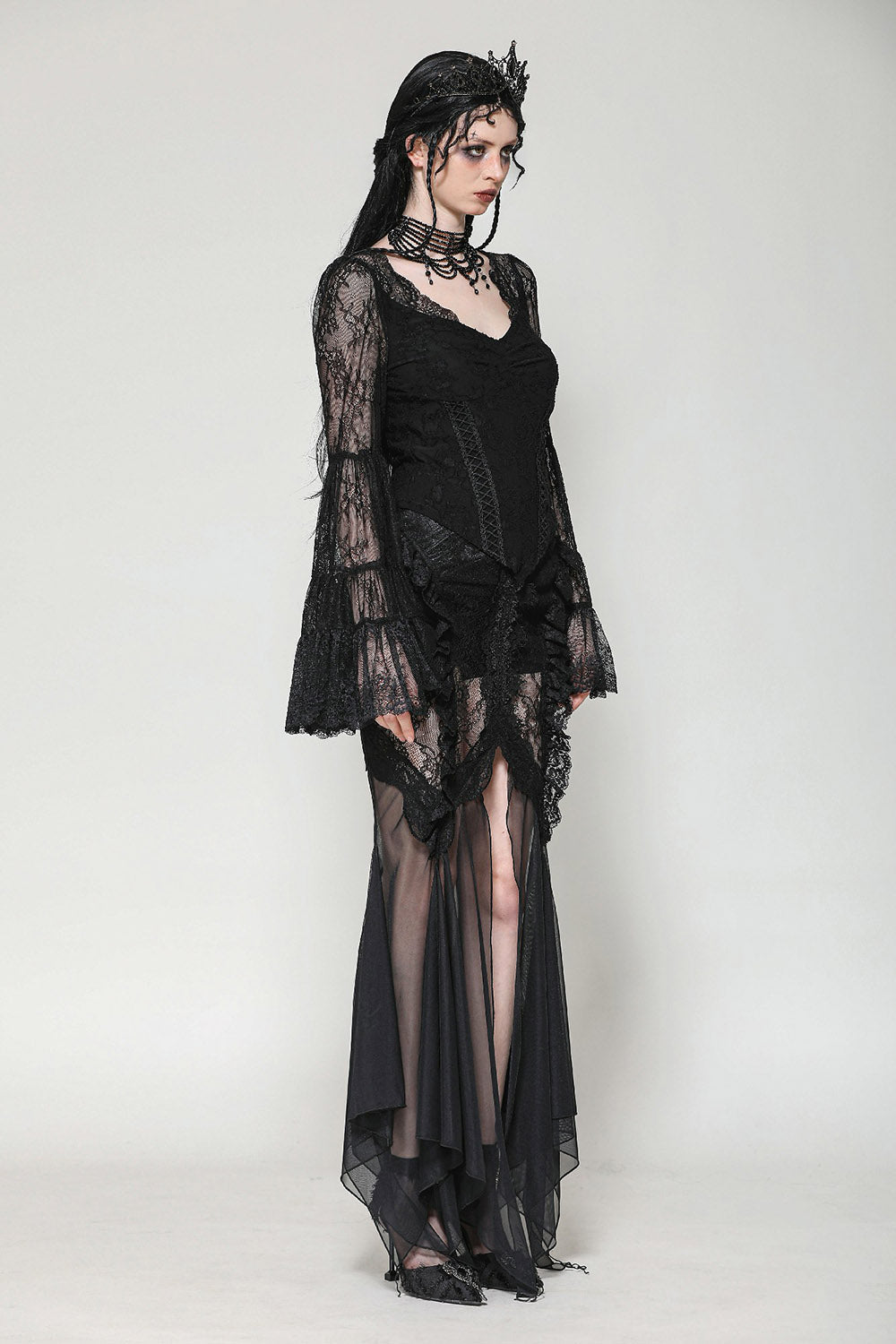 Basilica Lace Bell Sleeve Blouse