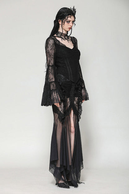Basilica Lace Bell Sleeve Blouse