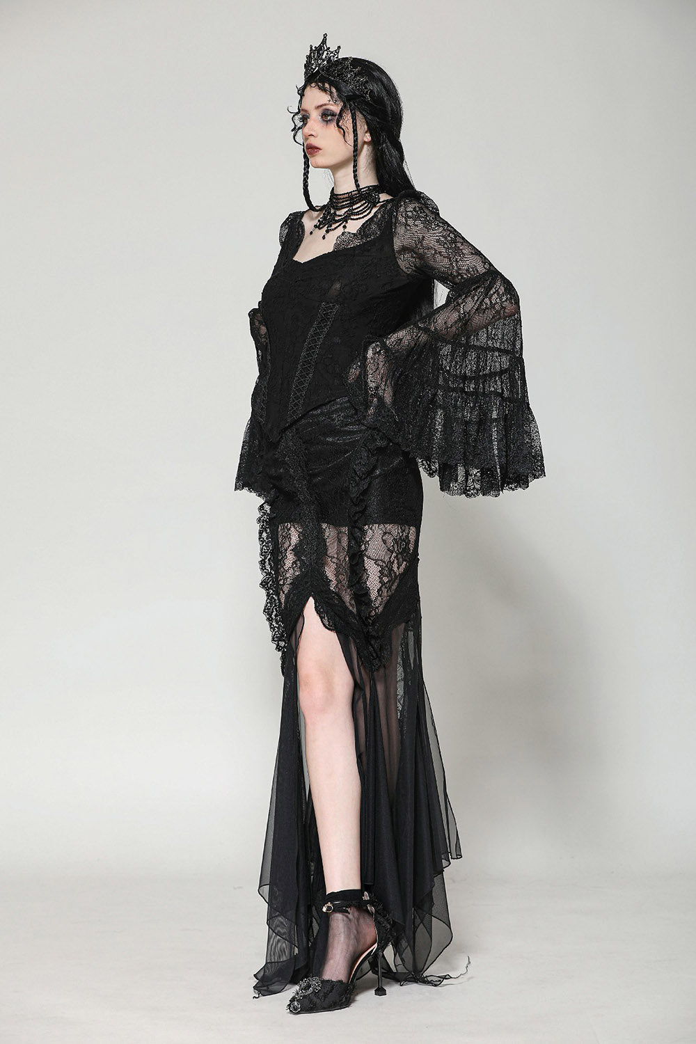 Basilica Lace Bell Sleeve Blouse