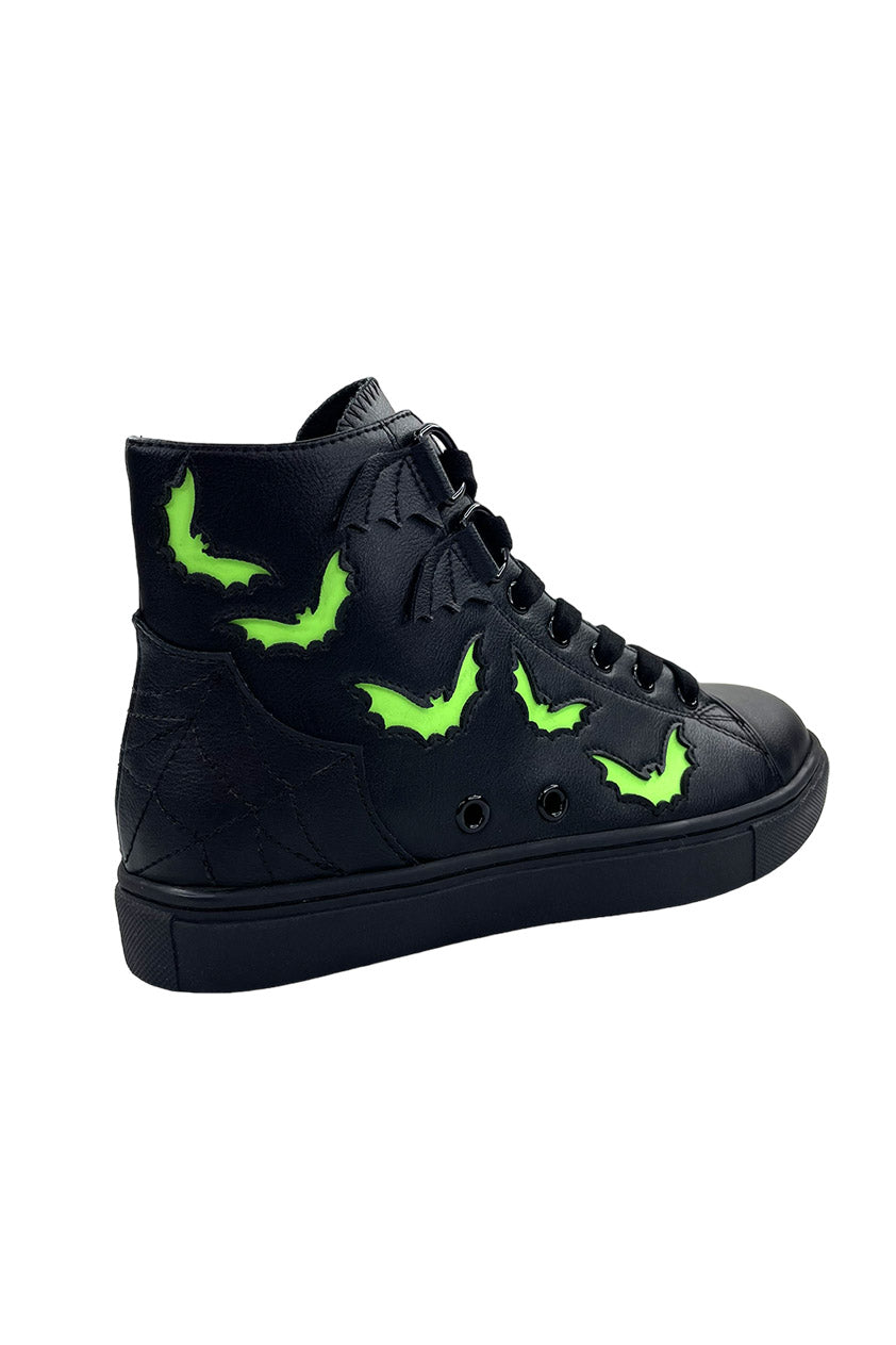 Chelsea Bat Sneakers [Black/Green Glow]