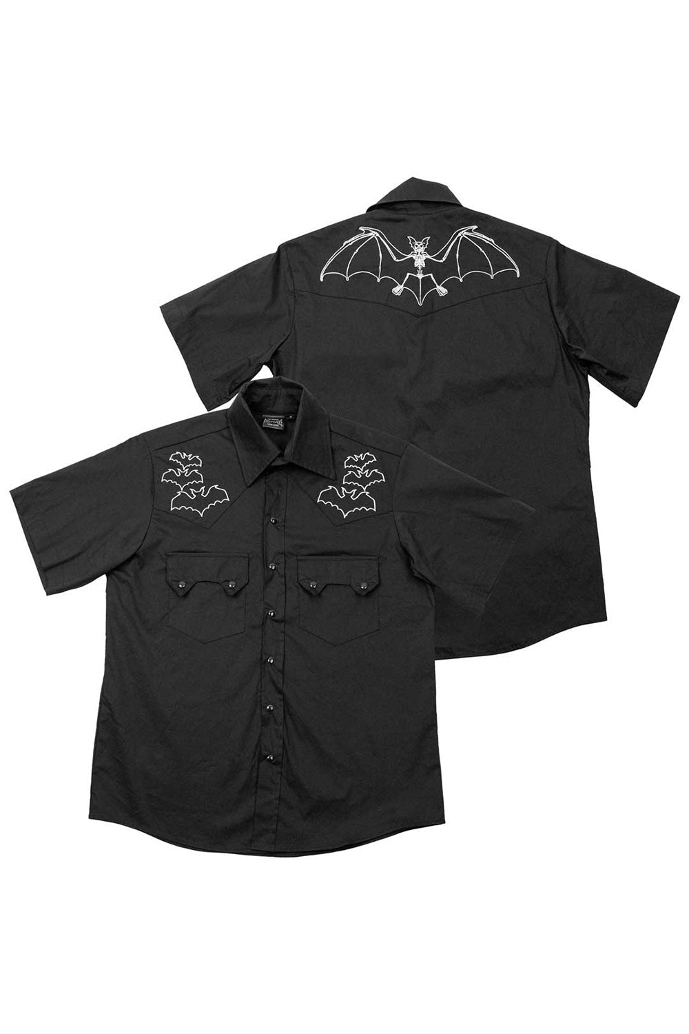 Bat Bone White Western Shirt