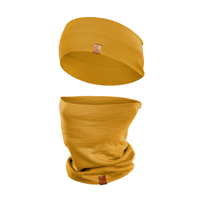 Women's Headband & Gaiter 2-Piece Yellow
