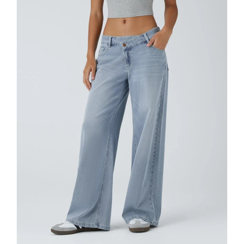 Women’s Comfort Stretch Baggy Jeans – Relaxed Fit for Everyday Wear