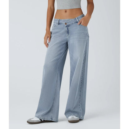 Women’s Comfort Stretch Baggy Jeans – Relaxed Fit for Everyday Wear