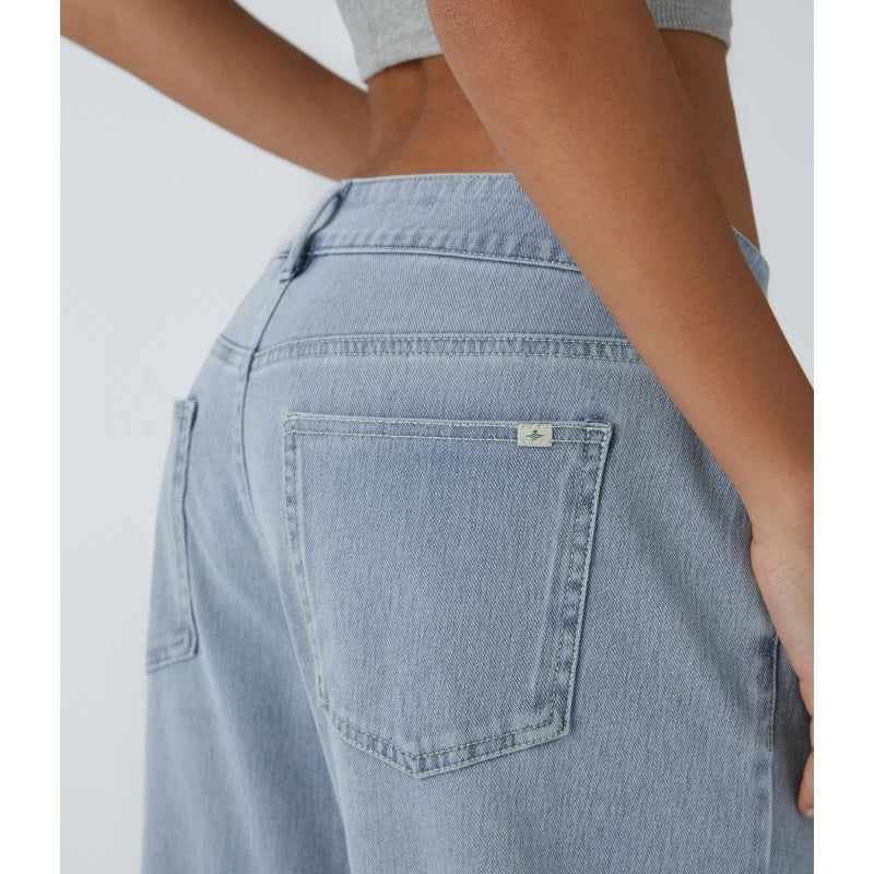 Women’s Comfort Stretch Baggy Jeans – Relaxed Fit for Everyday Wear