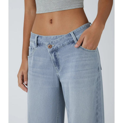 Women’s Comfort Stretch Baggy Jeans – Relaxed Fit for Everyday Wear