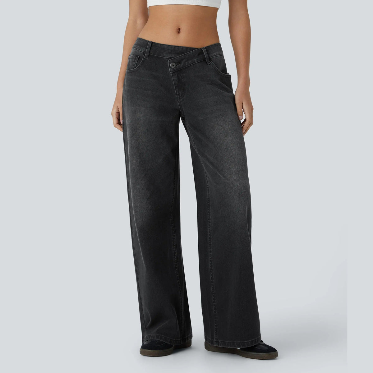 Women’s Comfort Stretch Baggy Jeans – Relaxed Fit for Everyday Wear
