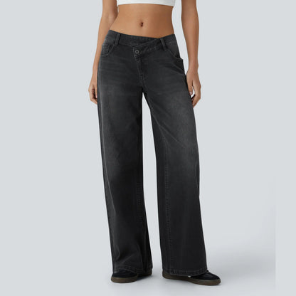 Women’s Comfort Stretch Baggy Jeans – Relaxed Fit for Everyday Wear