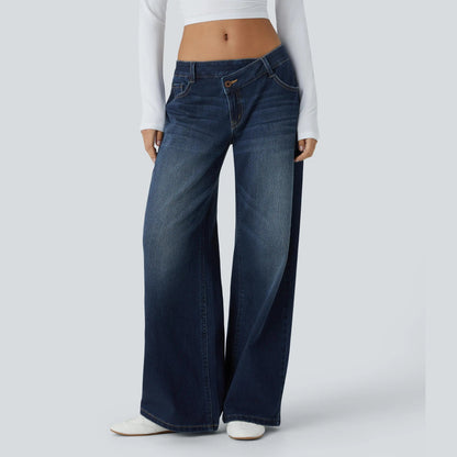 Women’s Comfort Stretch Baggy Jeans – Relaxed Fit for Everyday Wear