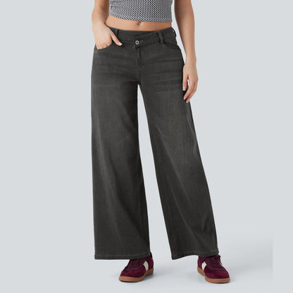 Women’s Comfort Stretch Baggy Jeans – Relaxed Fit for Everyday Wear
