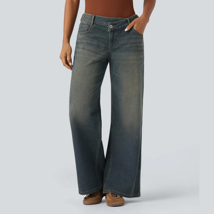 Women’s Comfort Stretch Baggy Jeans – Relaxed Fit for Everyday Wear