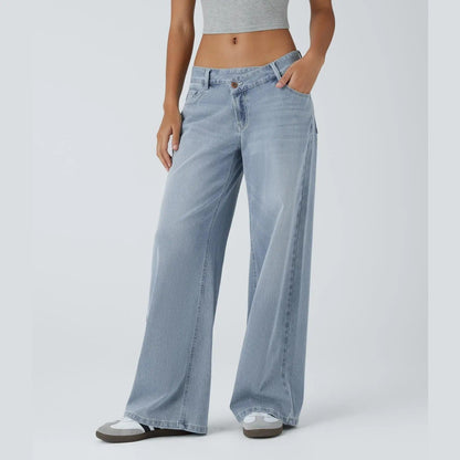 Women’s Comfort Stretch Baggy Jeans – Relaxed Fit for Everyday Wear